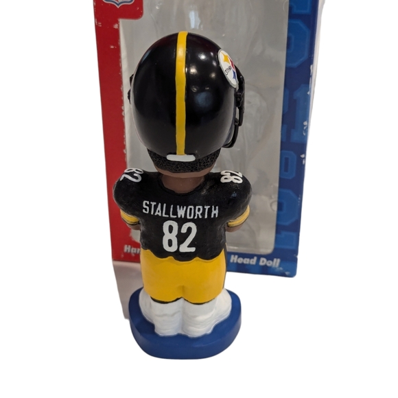 Vtg John Stallworth Pittsburgh Steelers NFL Hall Of Fame Collectible Bobblehead - Picture 3 of 8